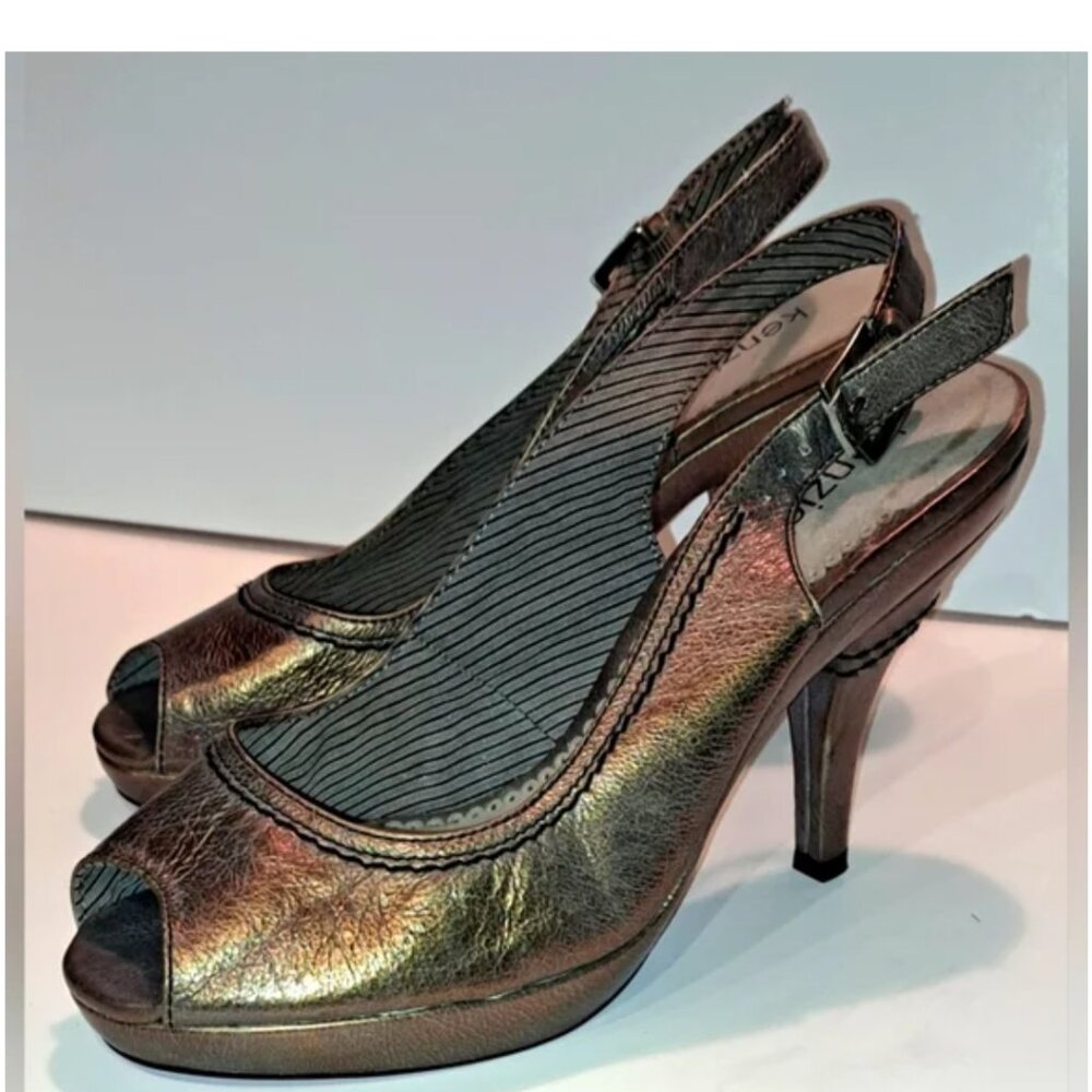 Soft Leather Peeptoe Heels fr. kensie